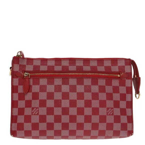 LOUIS VUITTON Damier Color Module Clutch Bag 2way Red - Picture 4 of 16